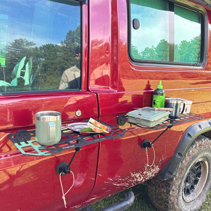🚗Heavy-Duty Magnetic Vehicle Side Table | Portable Grid Camp Desk