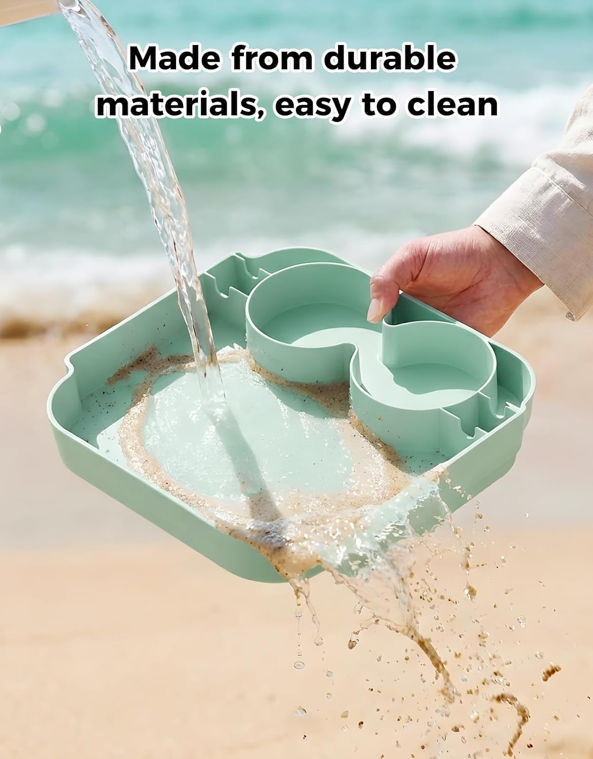 MULTIFUNCTIONAL BEACH BAG TRAY