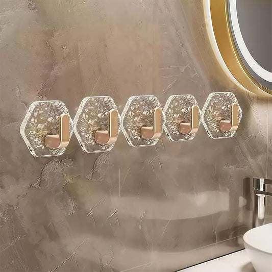 ✨ Self-Adhesive Waterproof Wall Hooks – No Drill Heavy Duty Towel & Robe Holder 🏠