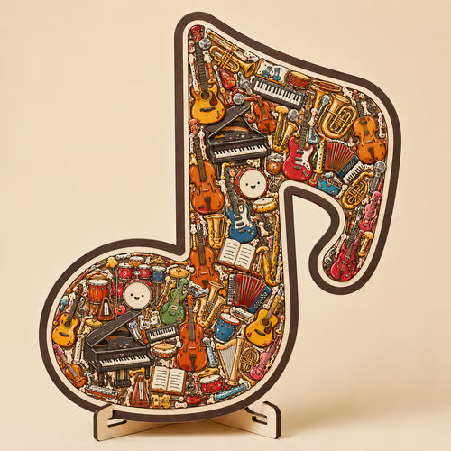 🔥Last Day 50% OFF - 🎶Musical Note Instrument Jigsaw Puzzle Ornament