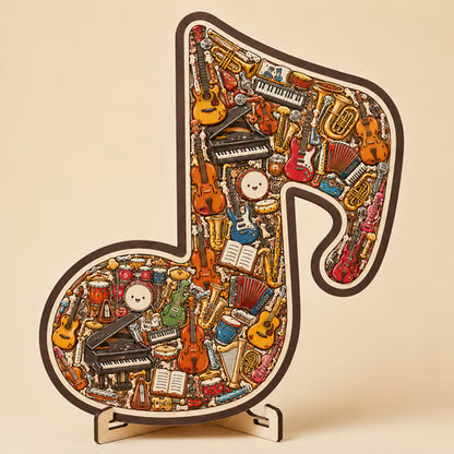 🔥Last Day 50% OFF - 🎶Musical Note Instrument Jigsaw Puzzle Ornament