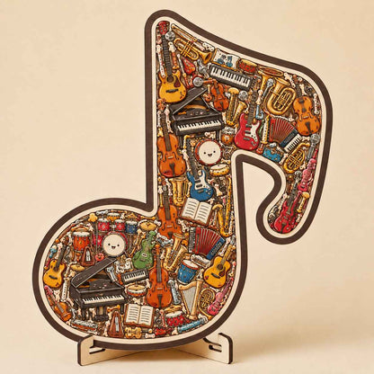 🔥Last Day 50% OFF - 🎶Musical Note Instrument Jigsaw Puzzle Ornament