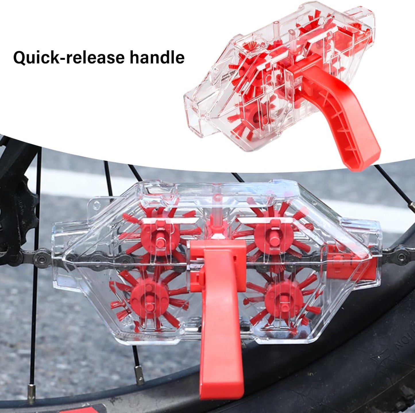 🚴‍♂️ Professional 360° Bike Chain Scrubber | Ultimate Bicycle Cleaner Washer for MTB & Road Bikes ✨