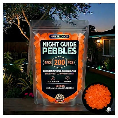 🌟Colorful Glow-in-the-Dark Garden Stones
