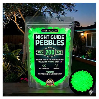 🌟Colorful Glow-in-the-Dark Garden Stones