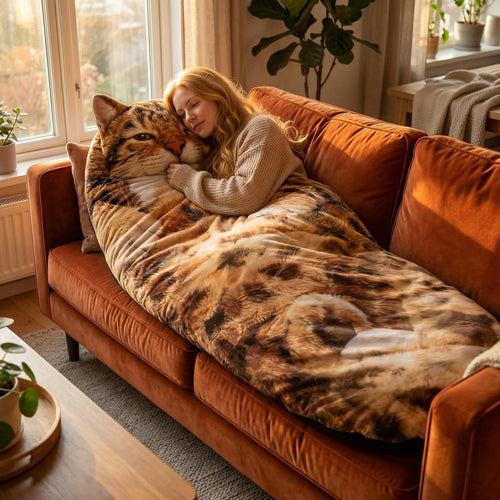 🔥Hot Sale 49% off🐱 Fluffy cat sleeping bag – Soft, Warm & Purrfectly Cozy😴💤
