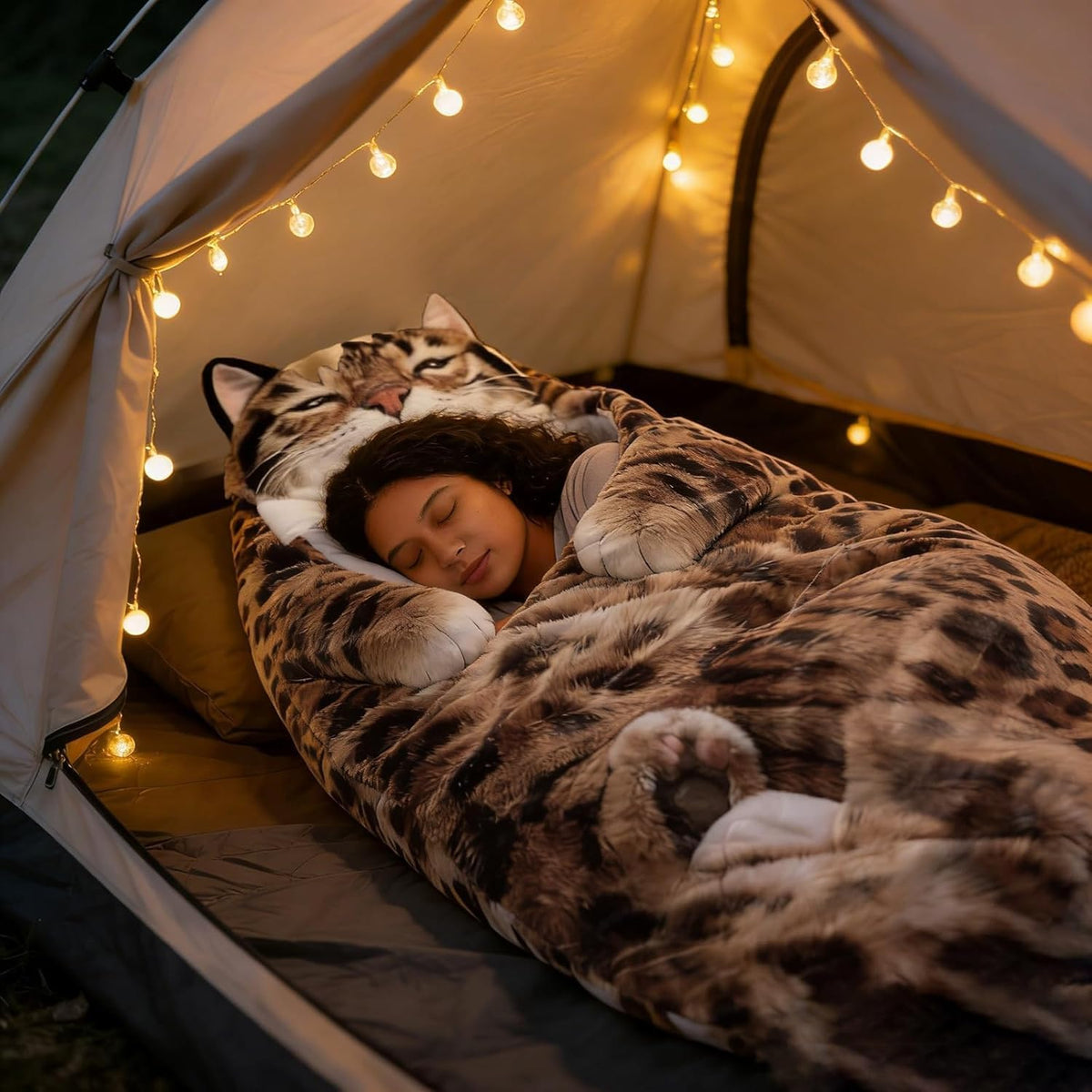 🔥Hot Sale 49% off🐱 Fluffy cat sleeping bag – Soft, Warm & Purrfectly Cozy😴💤