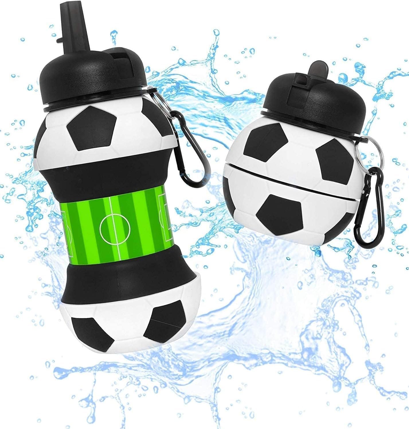 ⚽BPA-Free Football Foldable Cup, Perfect Summer Outdoor Must-Have✨