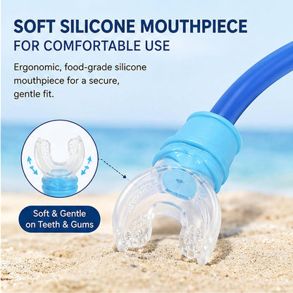 ✨Flexible Floating Snorkel Tube – Safe &amp; Comfortable for Underwater Training