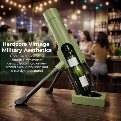 Bottle Opener Beer, 51mm Heavy Duty Tactical Cap Launcher Hands-Free, Funny Beer Bottles Opener For Bars Desks Shelves