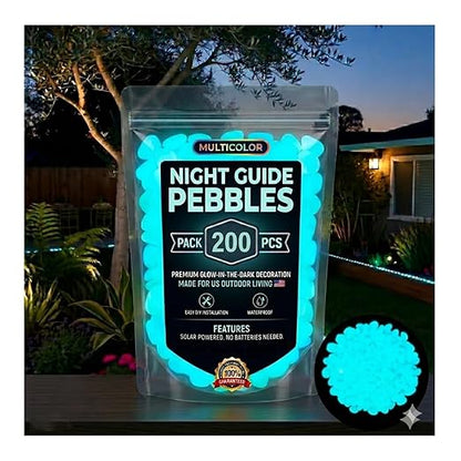 🌟Colorful Glow-in-the-Dark Garden Stones