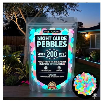 🌟Colorful Glow-in-the-Dark Garden Stones
