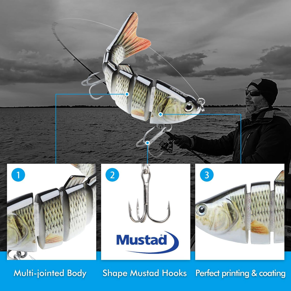 🔥39% OFF - Last Day Only🔥6-Segment Lifelike Fishing Lures🎣