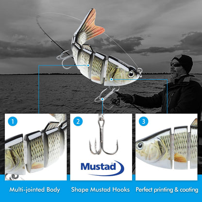 🔥39% OFF - Last Day Only🔥6-Segment Lifelike Fishing Lures🎣
