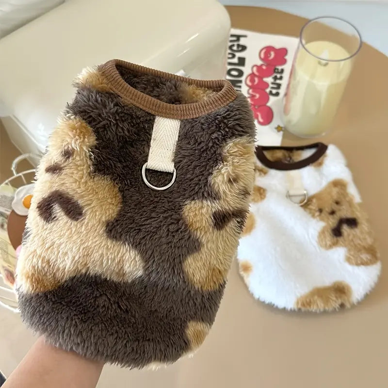 Winter Fleece Pet Vest for Cats & Small Dogs