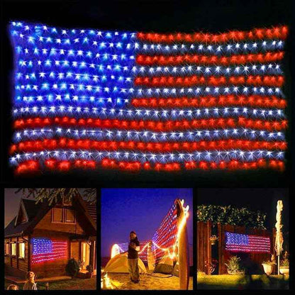🤩July 4th 49% Off Sale💝250th Anniversary-Solar American Flag Lights Outdoor