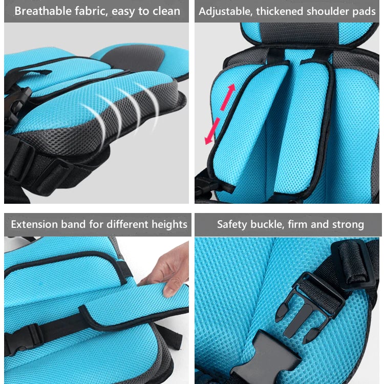 🔥Auto Child Safety Seat-Simple Car Portable Seat Belt