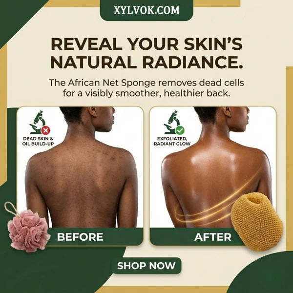 100% Authentic African Exfoliating Net Sponge