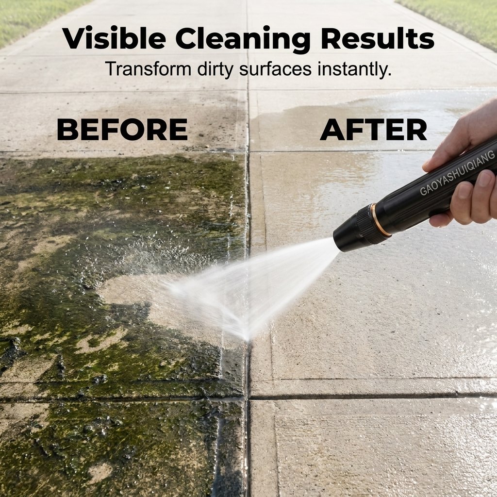 🔥Black Friday Deal｜✨Heavy Duty Adjustable Twist Hose Nozzle Jet Sweeper Nozzle