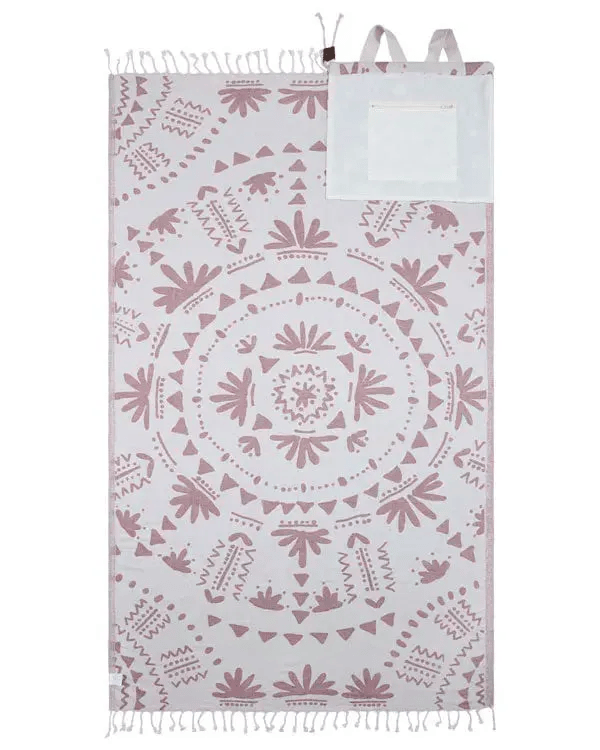 🏖️2-in-1 Convertible Towel & Backpack with Inner Zip Pocket & Sand-Repelling Fabric