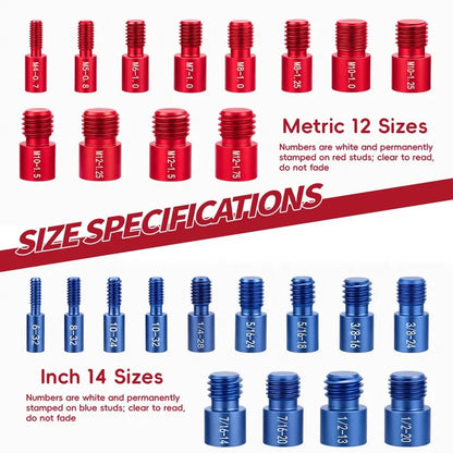 🔩 Nut & Bolt Thread Checker Gauge Set | 26PCS / 44PCS Two Options Available