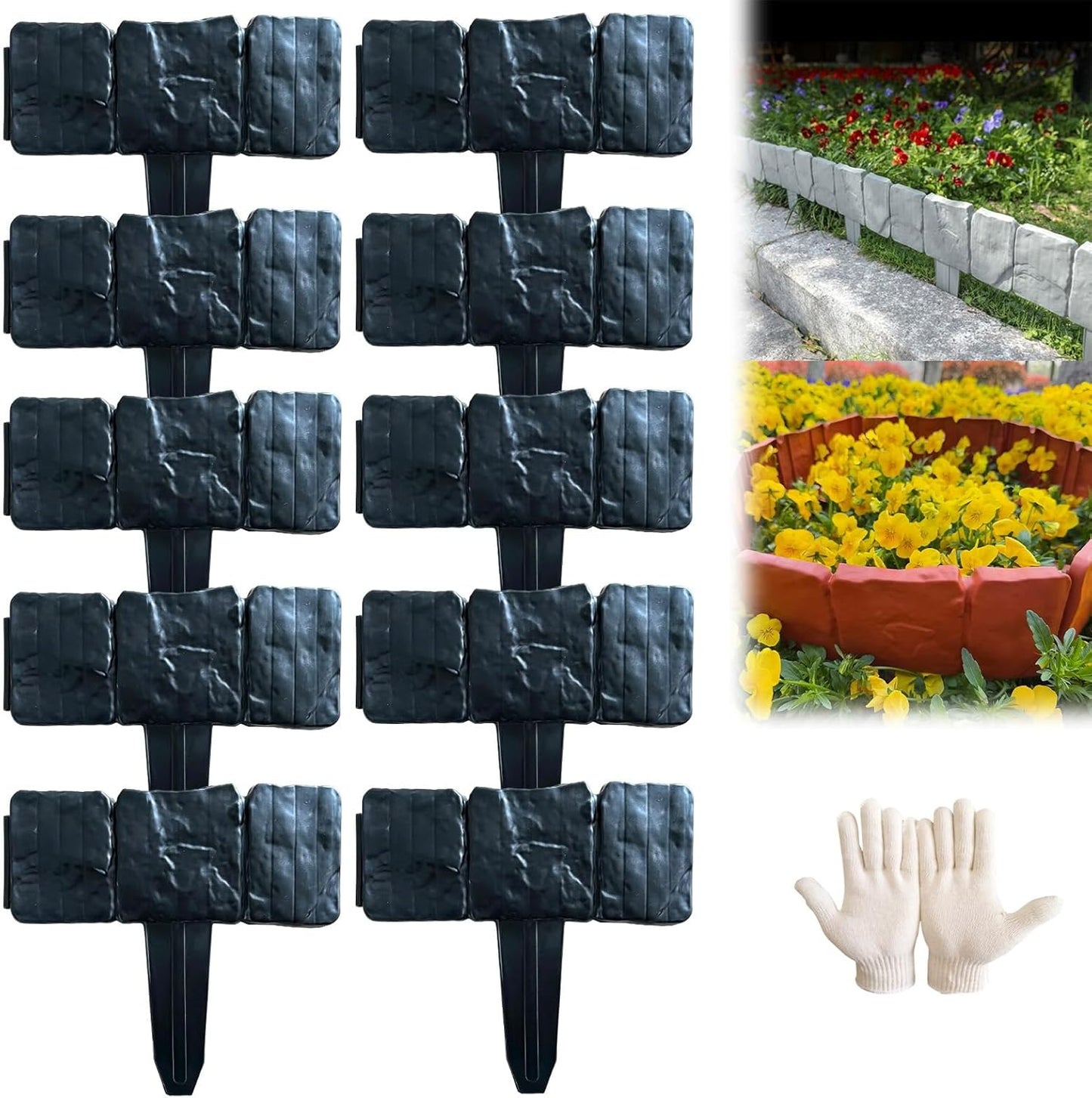 ⚡Hot Sales 49% OFF🔥Imitation Stone Garden Fence - DIY Garden Edging Border