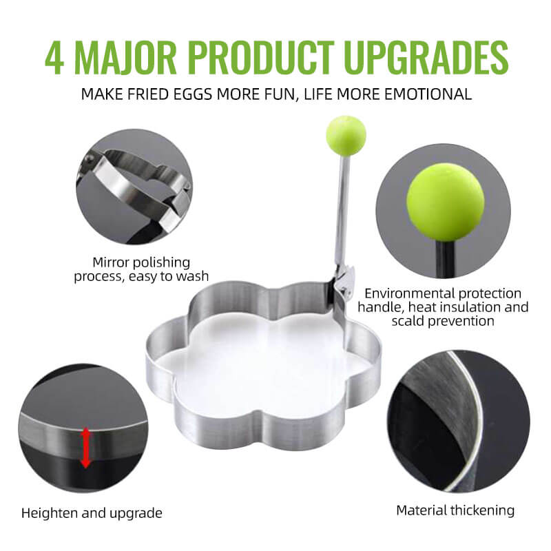 🔥Last Day Sale 49%🔥Stainless Steel Fried Egg Molds(5 Pcs)