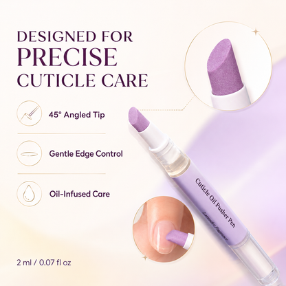 2-in-1 Cuticle Oil Pen — Precision Pusher + Nourishing Oil for Salon-Worthy Nails at Home
