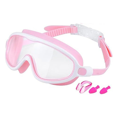 600A Series Anti‑Fog UV Protection Swim Goggles With Nose Clip & Ear Plugs Waterproof Swimming Glasses