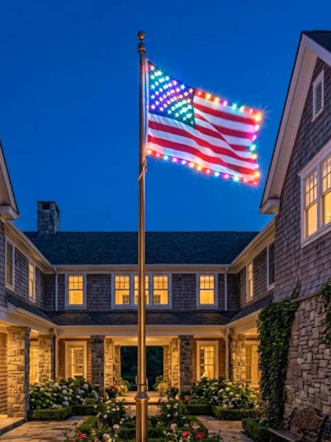 Illuminated 250th Anniversary USA Commemorative Flag – Premium LED Lit 3x5 ft American Patriotic Flag, Waterproof for Outdoor Yard & Home Decor