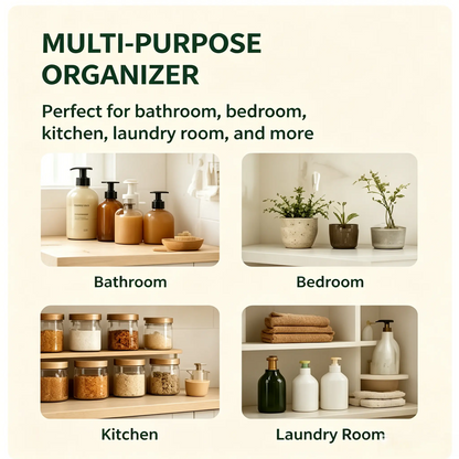 Woven cotton 3-Tier Over the Door Basket, Wall-Mounted Jute Bathroom Storage Organizer – Decorative Nursery Baskets