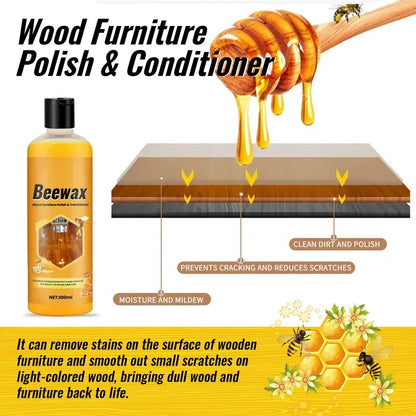 🎉🎉Beeswax Wood Polish Spray 120ml | Natural Shine & Protection for Furniture, Floors, Cabinets – Non-Greasy, Anti-Dust Finish
