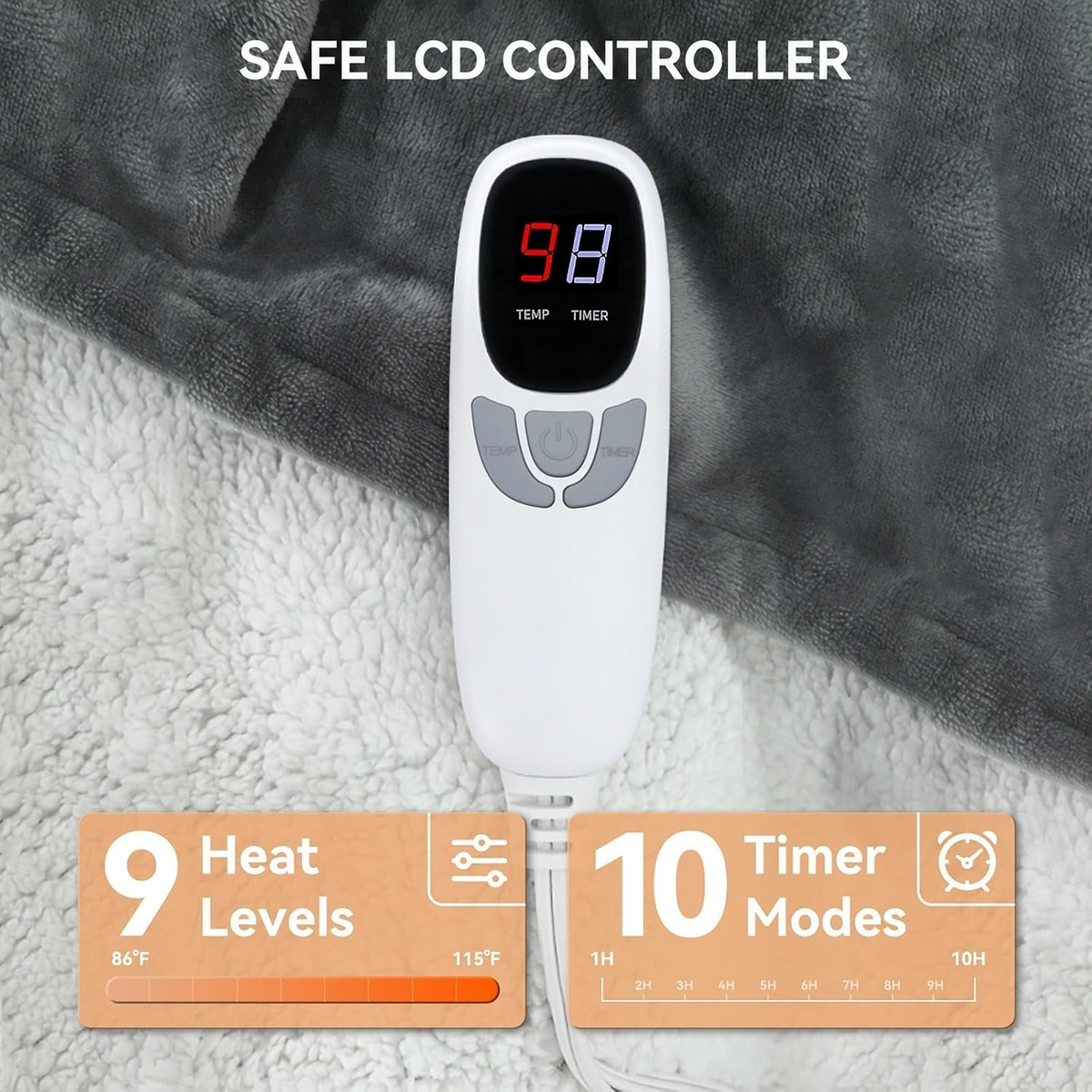 🎄 Christmas Special Offer 🎅✨Flannel electric blanket is machine washable