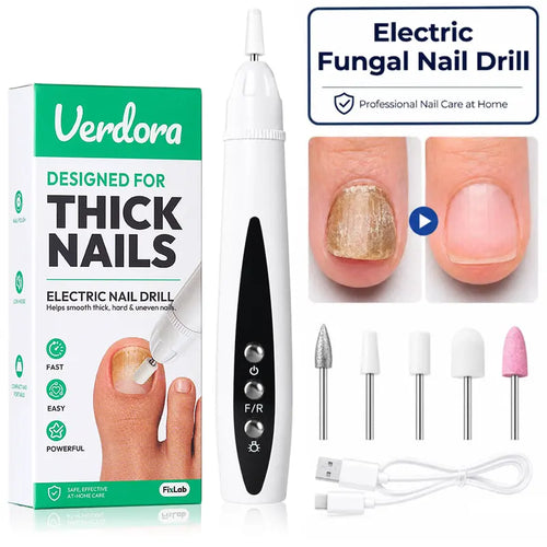 🔥Black Friday Deal｜1 Set Electric Nail Drill for Thick Nails, Cordless Efiles for fungal Nails Lightweight