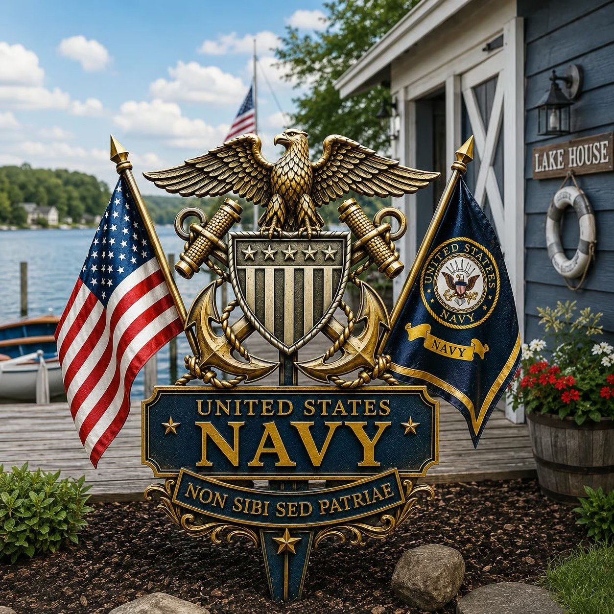 🏆Last Day Promo: 49% OFF 🎖️-US Marine Corps Semper Fidelis Tribute Garden Stake - ✈️Buy 2 Free Shipping Today!