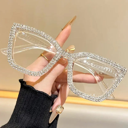 Cat-Eye Reading Glasses with Diamond Accents | Blue Light Blocking