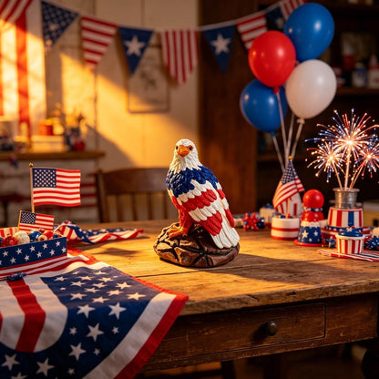 ⚡️Independence Day 49% OFF🦅🌙U.S. 250th Eagle Stained Glass Table Lamp✨