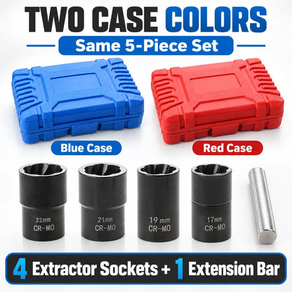🔩🔧 Damaged Lug Nut Extractor Set — Remove Stripped & Stuck Nuts with Ease!