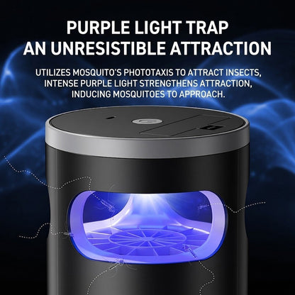 Indoor Insect Trap with Light and Suction Non Zapper Flying Bug Catcher for Mosquitoes Fruit Flies Gnats and Moths