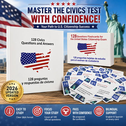 2026 US Citizenship Bilingual Instruction Cards