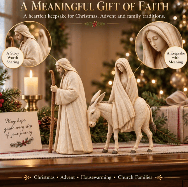 🔥Last Day 49% OFF🚶 🌟 Journey to Bethlehem Nativity Figurine Set
