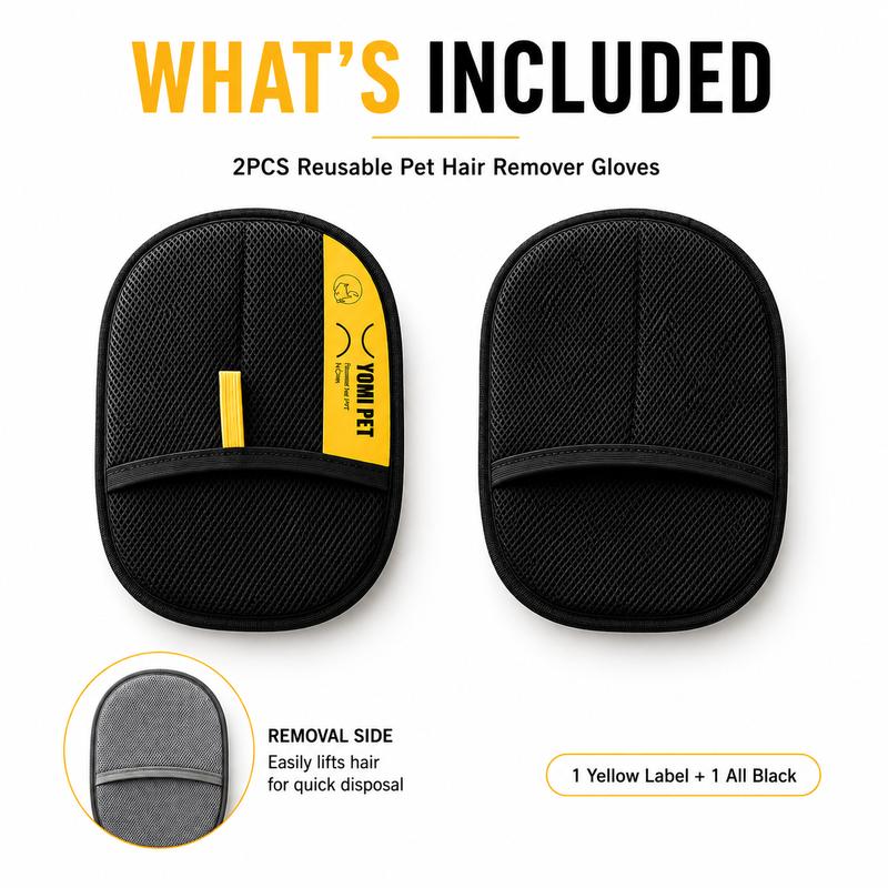 🔥 Early Black Friday Deal🔥Dog & Cat Grooming Reusable Pet Hair Remover Mitts