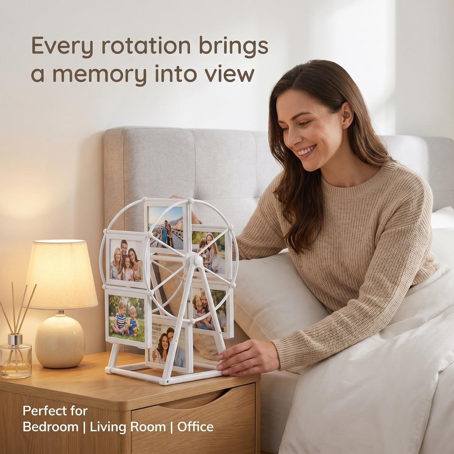 🖼️Rotating Ferris Wheel Photo Frame – Turn Your Memories Into Motion