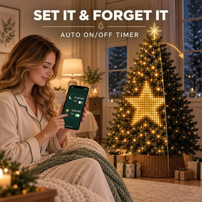 🔥Black Friday Deal 🎄Smart Animated Christmas Tree Lights – App-Controlled LED Effects