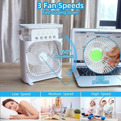Five-Hole Spray Fan Desktop USB Electric Fan
