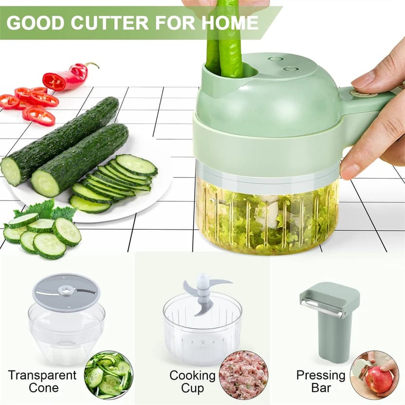 ✨5 in 1 Electric Vegetable Chopper Set, Electric Food Processor