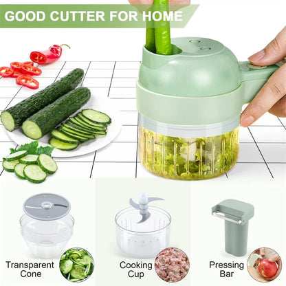 ✨5 in 1 Electric Vegetable Chopper Set, Electric Food Processor