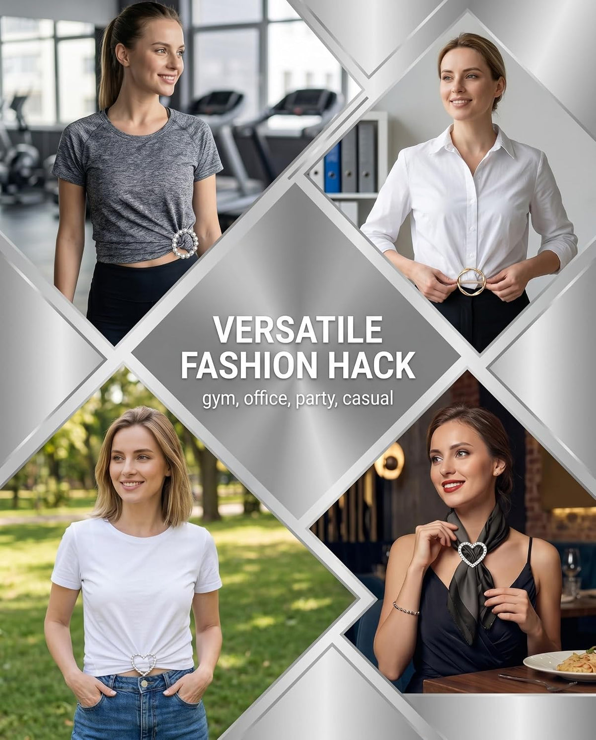 ✨ 9-Piece Shirt & Scarf Clip Set – Effortless Everyday Style