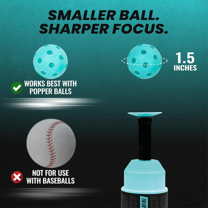 Sports Mini Baseball Tee Popper | Solo Batting Trainer & Hitting Machine for Perfect Swings