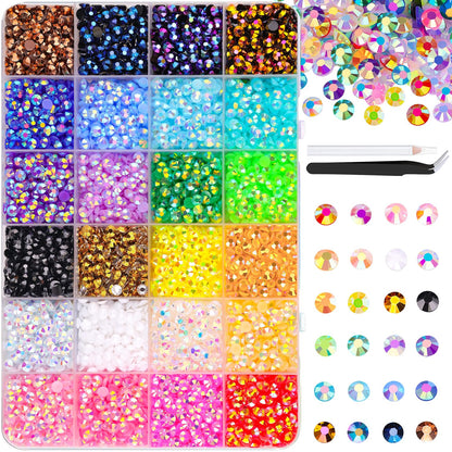 10000Pcs Resin Jelly Rhinestones for Crafting